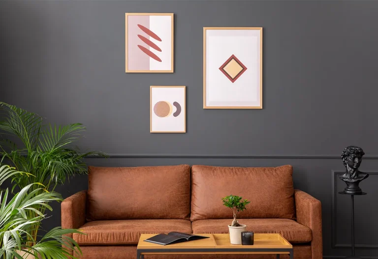 decorar pared del sofá